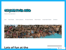 Tablet Screenshot of claytonswim.com